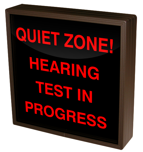 testing in progress sign