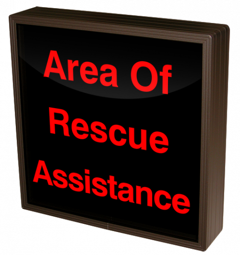 Directional Systems 38753 SBL1212R-B029/120-277VAC Area Of Rescue Assistance (120-277 VAC) Image