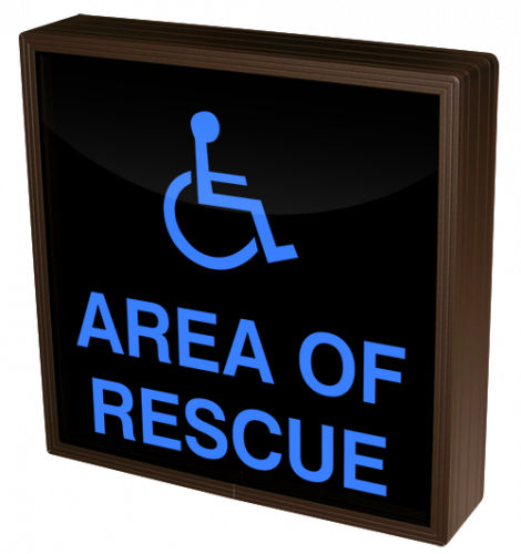 Directional Systems Product #38757 - AREA OF RESCUE w/Handicap Symbol