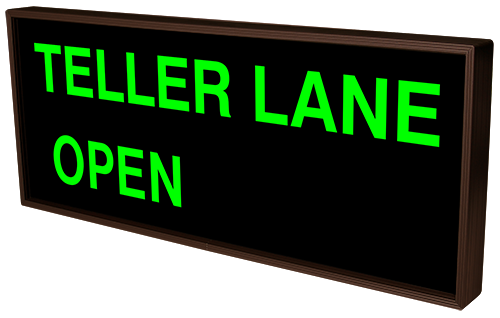 Directional Systems TELLER LANE | OPEN | CLOSED (120-277 VAC) - 38985 Product Message