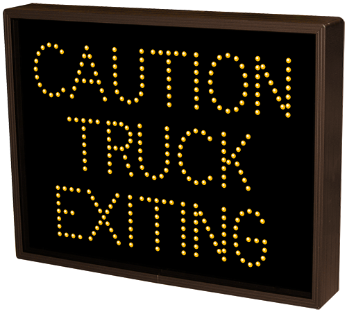 Directional Systems 39035 TCL1418A-J848/120-277VAC CAUTION TRUCK EXITING (120-277 VAC) Image