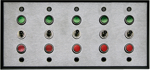 Directional Systems 39074 FVG33333 SPDT/24VDC 5 Gang Switch (5-SPDT) (24VDC) Image