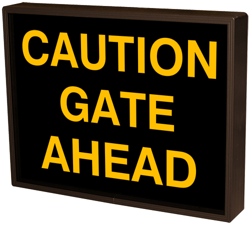 Directional Systems 39227 PHX1418A-K052/120-277VAC CAUTION GATE AHEAD (120-277 VAC) Image