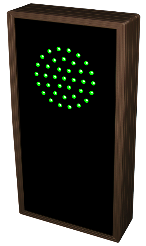 Directional Systems 3.5 in dia, Green Indicator Dot | X (12-24 VDC) - 42300 Product Message