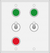 Double Gang Switch (1-SPST) (1-SPDT) (24 VDC) Image