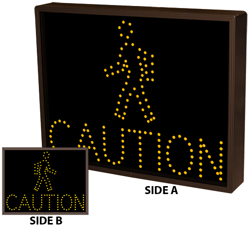 Directional Systems Product #43306 - Pedestrian Symbol w/CAUTION | Pedestrian Symbol w/CAUTION