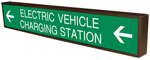 Directional Systems Product #48103 - ELECTRIC VEHICLE CHARGING STATION w/ Left Arrows