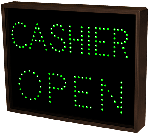 Directional Systems CASHIER | OPEN | CLOSED (120-277 VAC) - 5105 Product Message