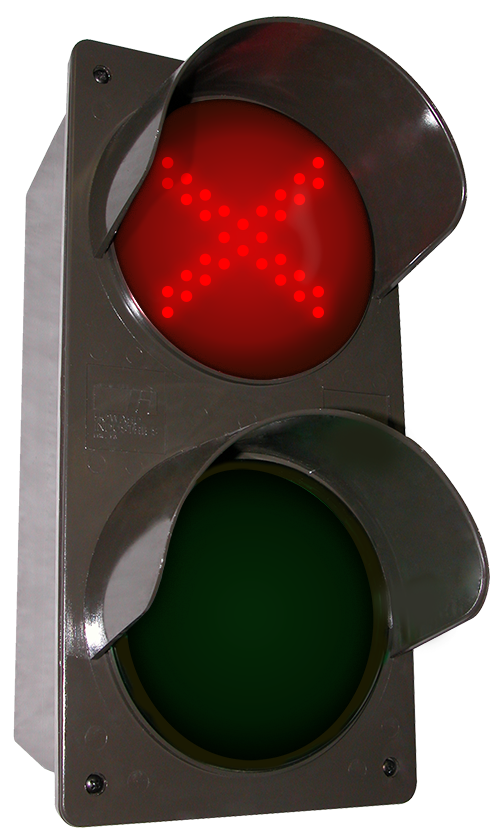 Directional Systems LED traffic Controller X | Down Arrow | Right Arrow, Vertical, Red-Green-Green (120-277 VAC) - 52176 Product Message