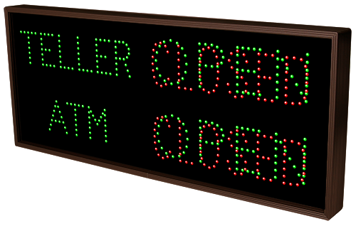 Directional Systems Product #5286 - TELLER | OPEN | CLOSED | ATM | OPEN | CLOSED