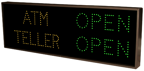 Directional Systems ATM | TELLER | OPEN | CLOSED | OPEN | CLOSED (120-277 VAC) - 5344 Product Message