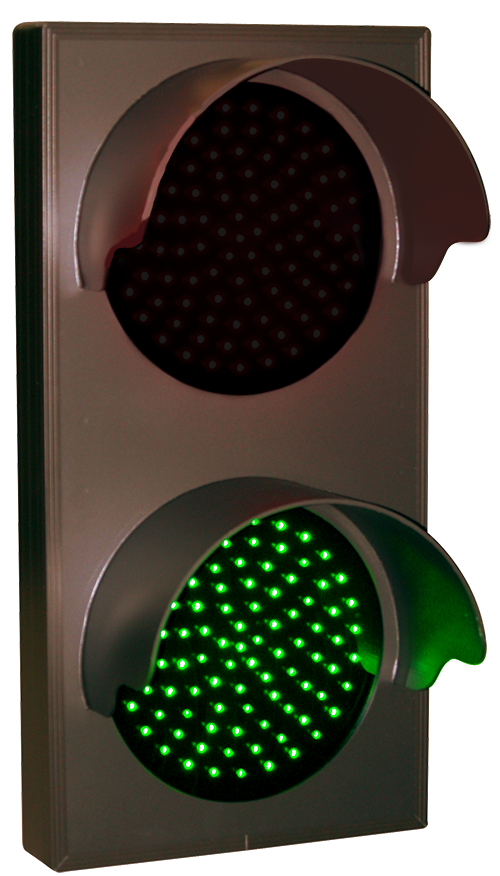 Directional Systems Indicator Dot, Double with Hoods, vertical, 4 in dia, Red - Green (120-277 VAC) - 5439 Product Message