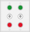 Double Gang Switch (2-DPDT) (24 VDC) Image