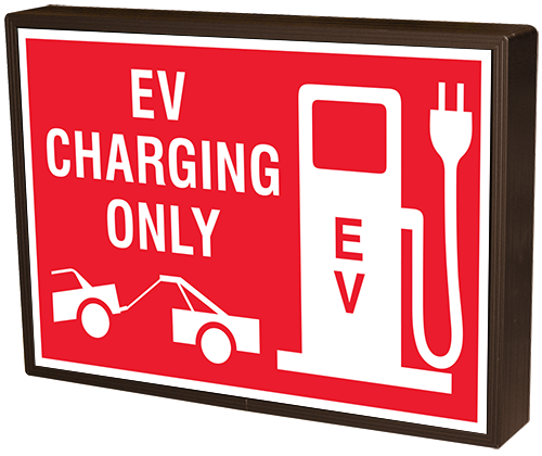 Directional Systems Product #58324 - EV CHARGING ONLY w/ Tow symbol and EV Symbol