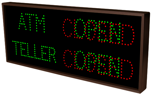 Directional Systems Product #7264 - ATM | OPEN | CLOSED | TELLER | OPEN | CLOSED